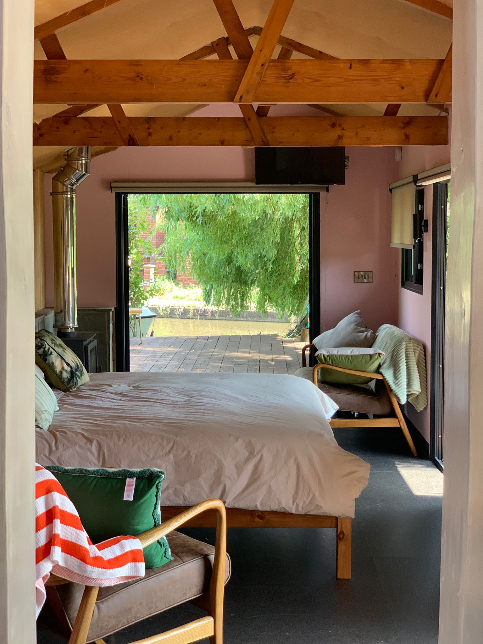 Plenty of room in the Super king size bed